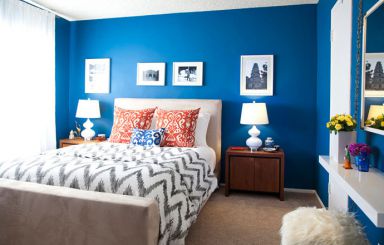 Trang trí phòng ngủ dịu mát với sắc xanh nhẹ nhàng